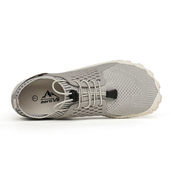 Women's Quick-Dry Aqua Water Shoes - BEIGE LIGHT GREY - 2